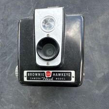 Kodak Brownie Hawkeye Flash Model Vintage Black Box Camera Flash Model