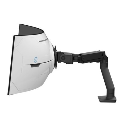 Ergotron Mounting Arm for Monitor, Curved Screen Display - Black (45-693-224)