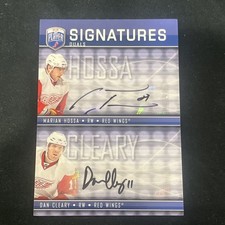 2008-09 UD Be a Player - Duals Signatures Marian Hossa, Daniel Cleary #SZ-HC