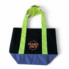 NWT Trader Joe's Trick-or-Treat Halloween Mini Canvas Tote Bag