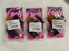 LOT OF 3 Goody Medium Claw Clips Jaw claws 4 pcs each 76015 women girl