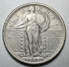 1917-S   TYPE 1 STANDING LIBERTY QUARTER  XF   #2063