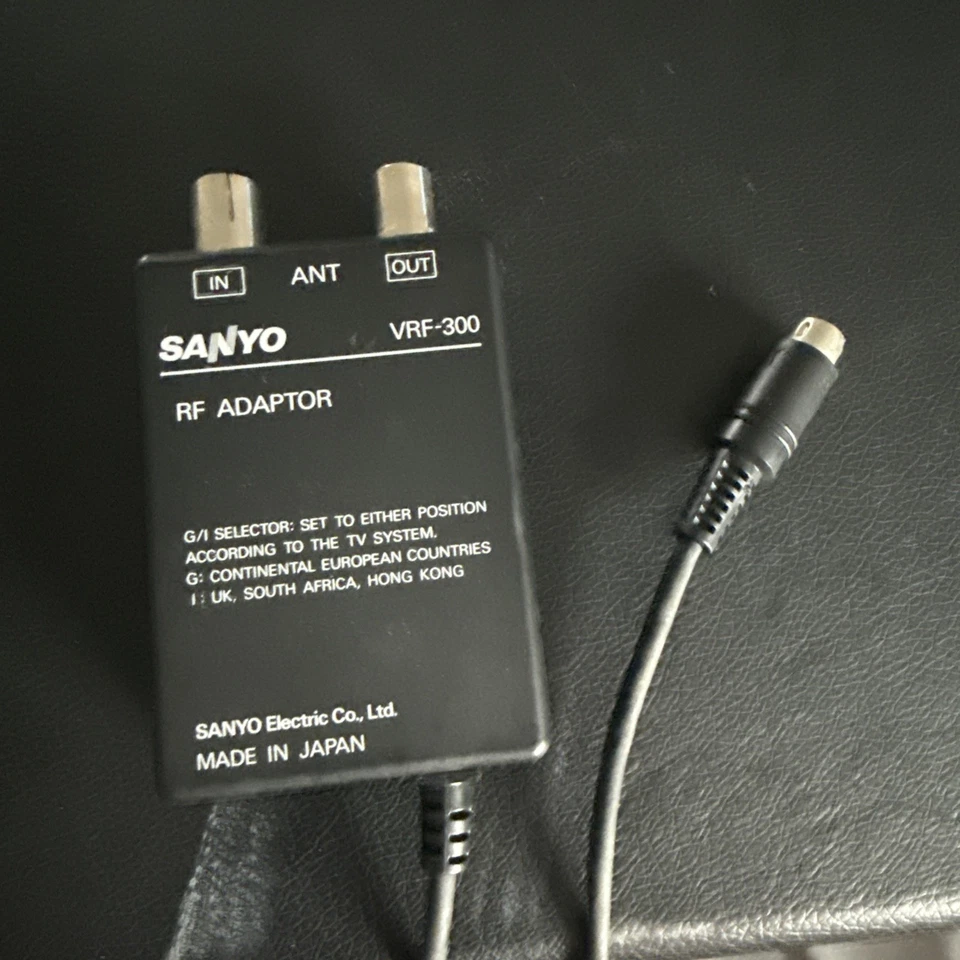 Sanyo RF Adaptor VRF-300 Genuine Made In Japan Video Camera Camcorder Accessory - Image 2 of 3