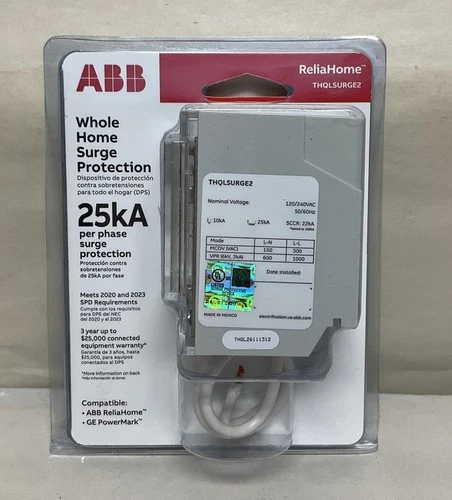 ABB THQLSURGE2 Whole Home 240-Volt 25 kA Panel Mount Surge Protection Device