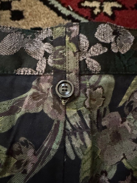 Zara Flowered woven black shorts Men 34 (Dries van Noten vibes) thumbnail 9