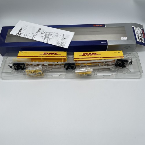 Roco |  77211 | Doppeltaschenwagen  T2000 DHL | NEU & OVP [15] | Condition: Neu