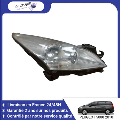 🇫🇷 PHARE DROIT PEUGEOT 5008 ➤6206N9 ♻️ - Photo 1/2