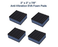 4pcs EVA Foam Rubber Anti Vibration Pads - 2" x 2" x 7/8" Isolation Rubber Pads