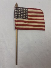 Pre 1959 Authentic Mini American Flags 48 Stars - VTG USA Parade Flags