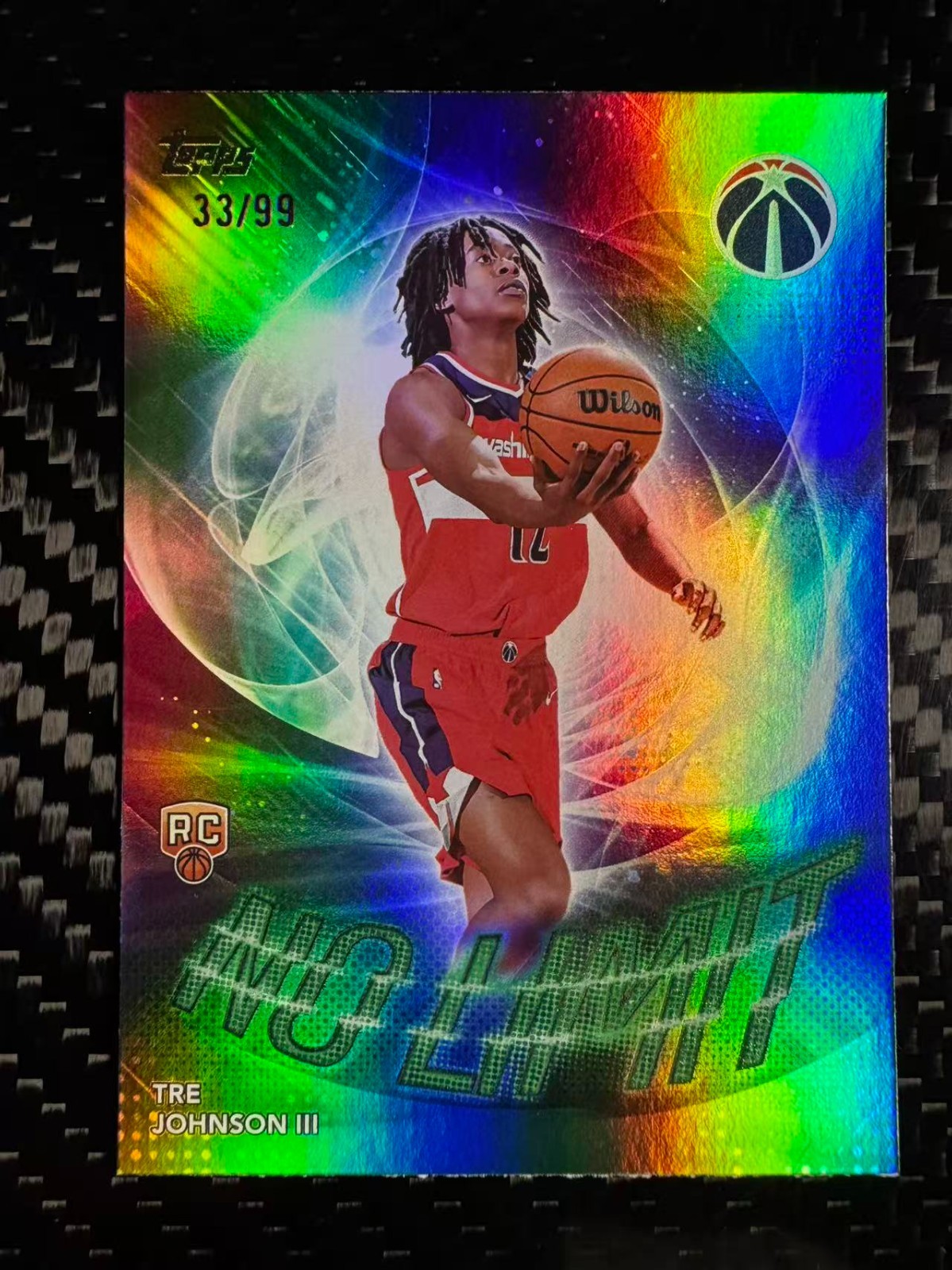Tre Johnson III 2025-26 Topps Flagship No Limit Green Rainbow /99 RC #NL-6