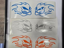 No Fear Flame Skull Set 4 X 3 Vinyl Decal Sticker No Fear No Fear Flame Skull Set 4 X 3 Vinyl Decal Sticker No Fear
