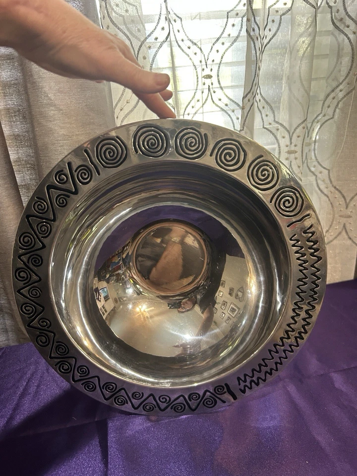 Ensaladera de metal pesada Wilton Reggae Armetale peltre Foto 2 de 4