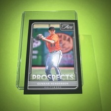 Nice 2022 Panini Three and Two SSP Gunnar Henderson Black Border #5/8 #P-23