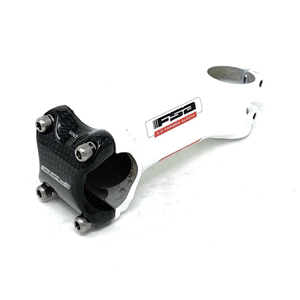 Potence FSA OS115 Carbone Pour Vélo De Route - 31,8 Mm, 120 Mm, 4 Boulons - Noire