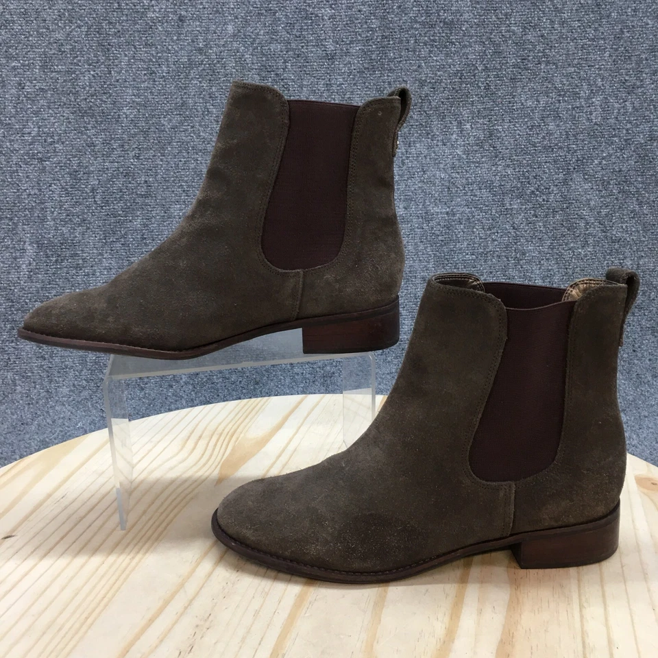 Botas Talbots para mujer 8 M Chelsea botín al tobillo gamuza topo tacones bajos Foto 2 de 4