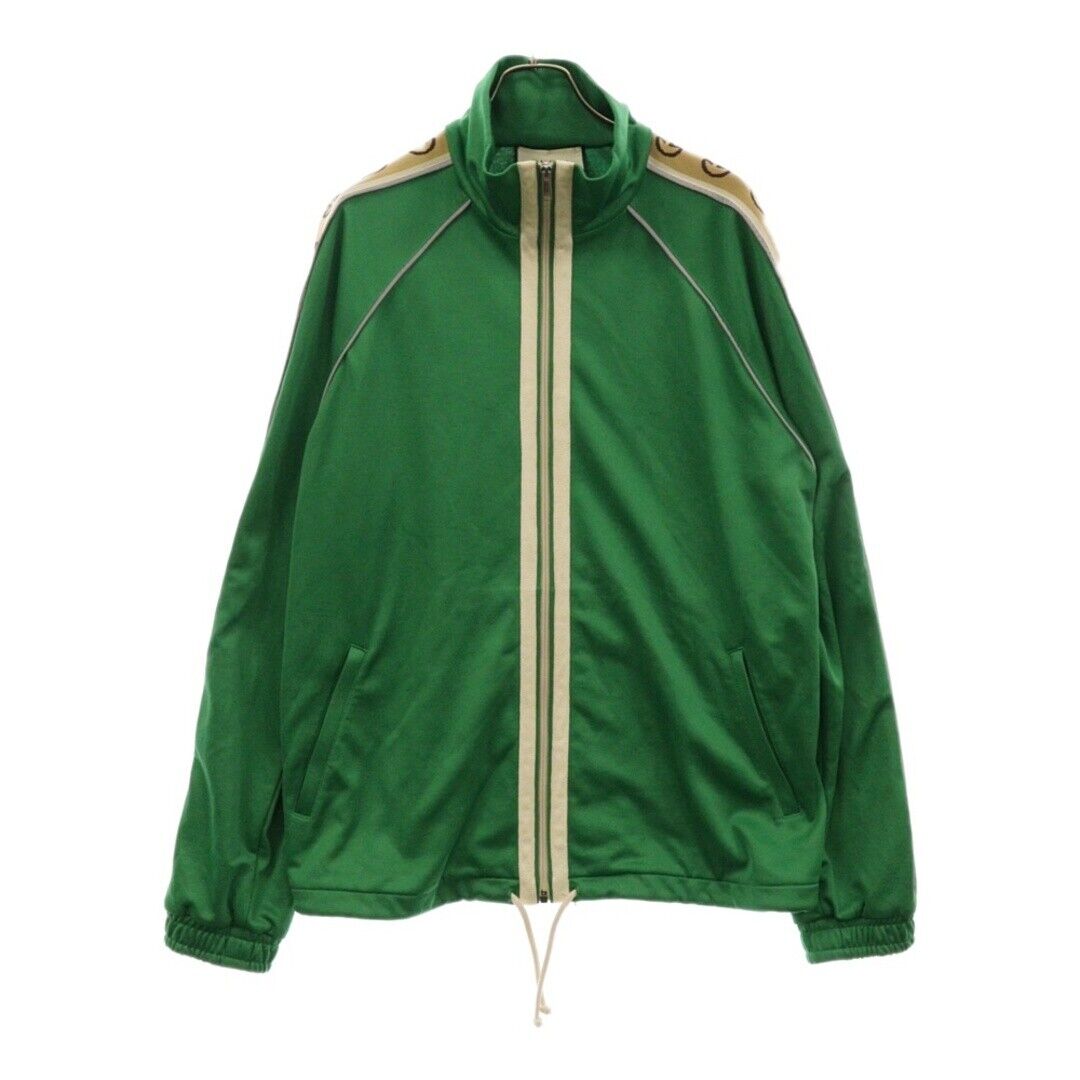 Gucci Oversized Technical Jersey Track Jacket Green 598861 Gucci Oversized Technical Jersey Track Jacket Green 598861