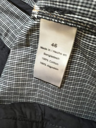 Nautica Shorts Mens 46 Black Check Chino Pocketed Belted Button Zip Men. - Picture 5 of 11