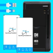 Long Lasting 2x 3980mAh Extra Battery Charger f Samsung Galaxy J7 Perx SM-J727P