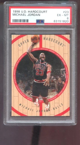 1998-99 Upper Deck Hardcourt #23 Michael Jordan PSA 6 Graded Card NBA 98-99 1999