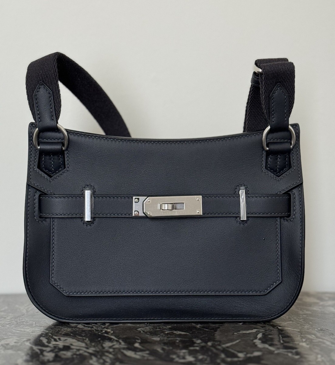 NIB HERMÈS JYPSIERE MINI SWIFT CABAN PHW W | eBay