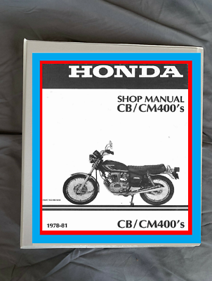 1978 1980 1981 HONDA CB400 CM400 Service Repair workshop manual in