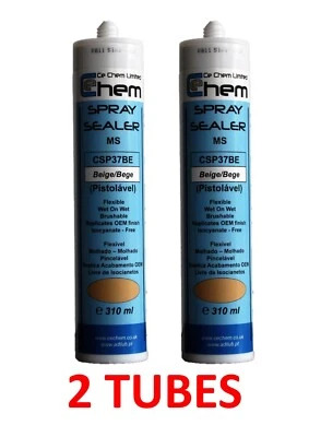 CE CHEM LTD Beige Sprayable Seam Sealer – Factory Finish (2 Tubes) CSP37BE