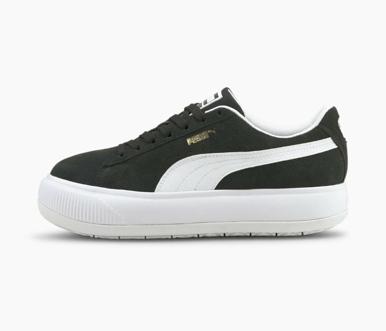 Puma Women's Suede Mayu Shoes  Casual Sneakers Black/White 380686-02  U.K. 6 EU