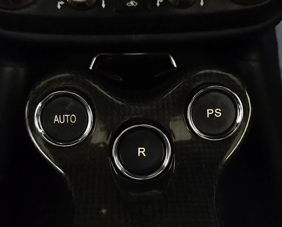 Fits Ferrari California 09-14 F1 Gear Button in Black Carbon Fiber Kit - Image 2 of 4