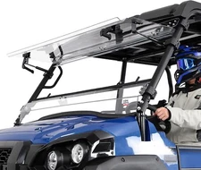 KEMIMOTO For Kawasaki Mule Pro FXT/FX/DXT/DX 3-in-1 Front Flip Vented Windshield