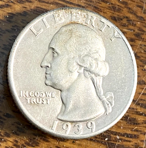 1939 Washington Quarter Nice White Very Choice AU CHRC