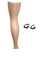 Ladies Natural Nude Back Seamed Full Leg Tights Medium 10-14
