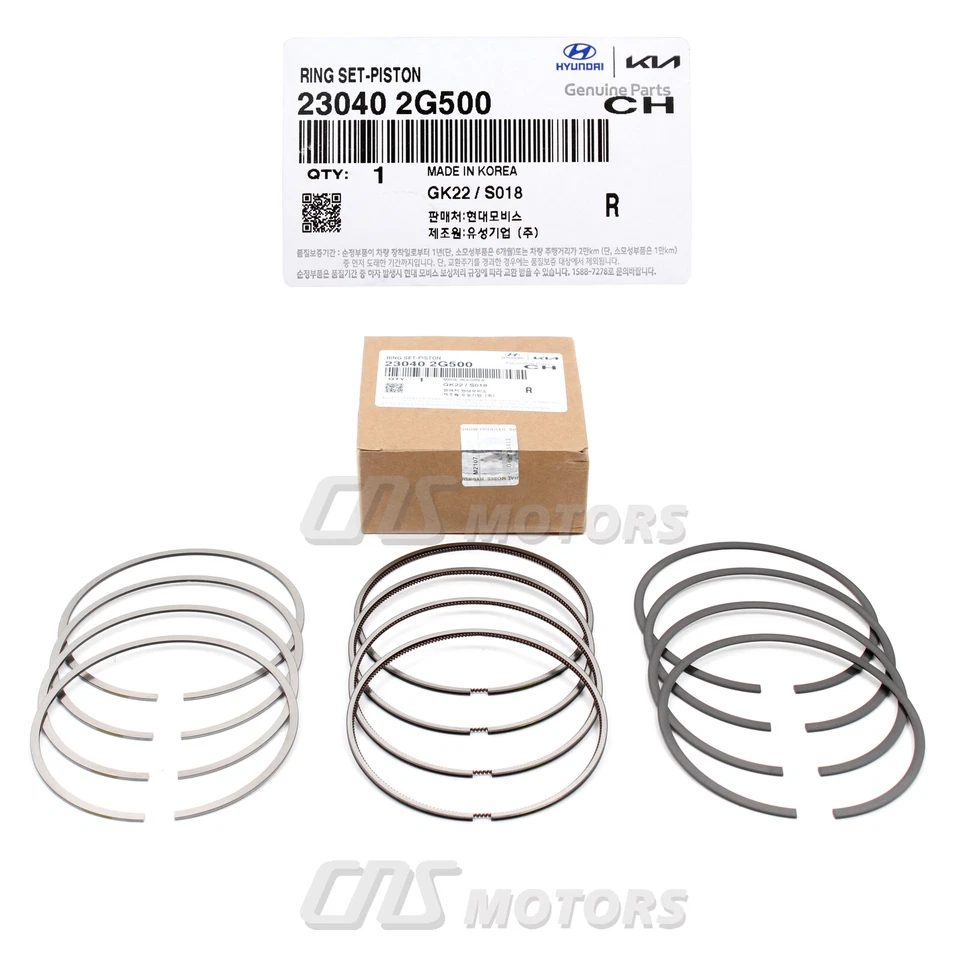GENUINE Engine Piston Rings for 11-18 Santa Fe Sport Sonata Optima Sorento 2.4L - Image 3 of 3