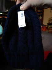Women's Old Navy Cable Knit Blue Beanie Hat, One Size