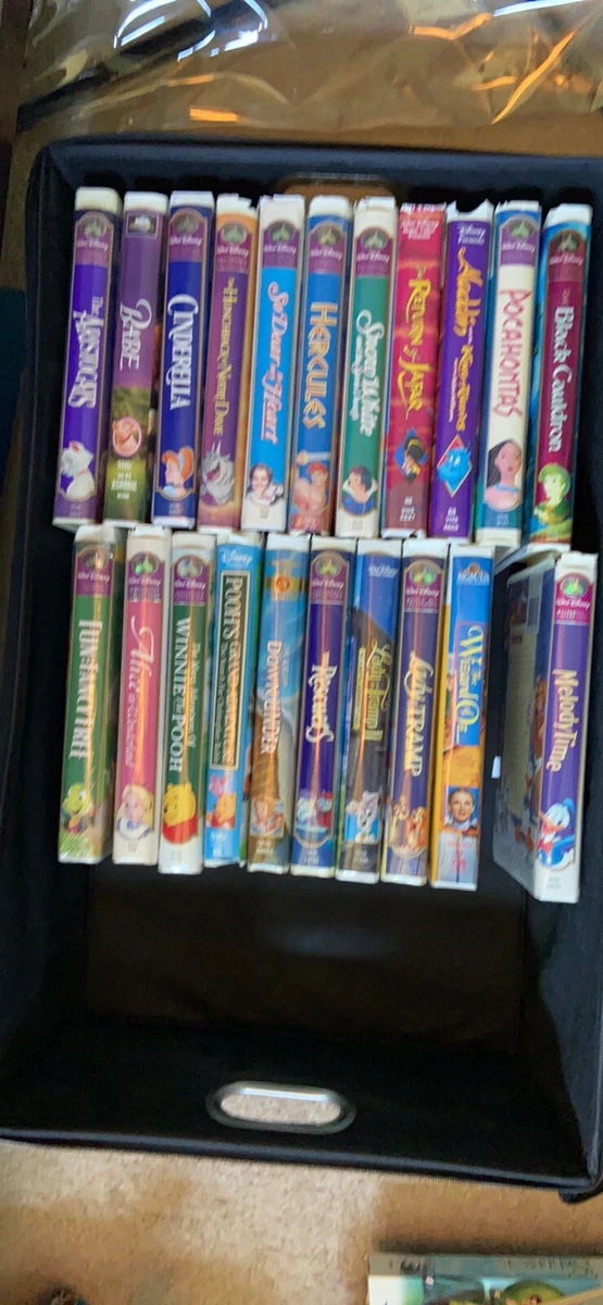 10 Classic Walt Disney VHS Tapes From The Collectible Black