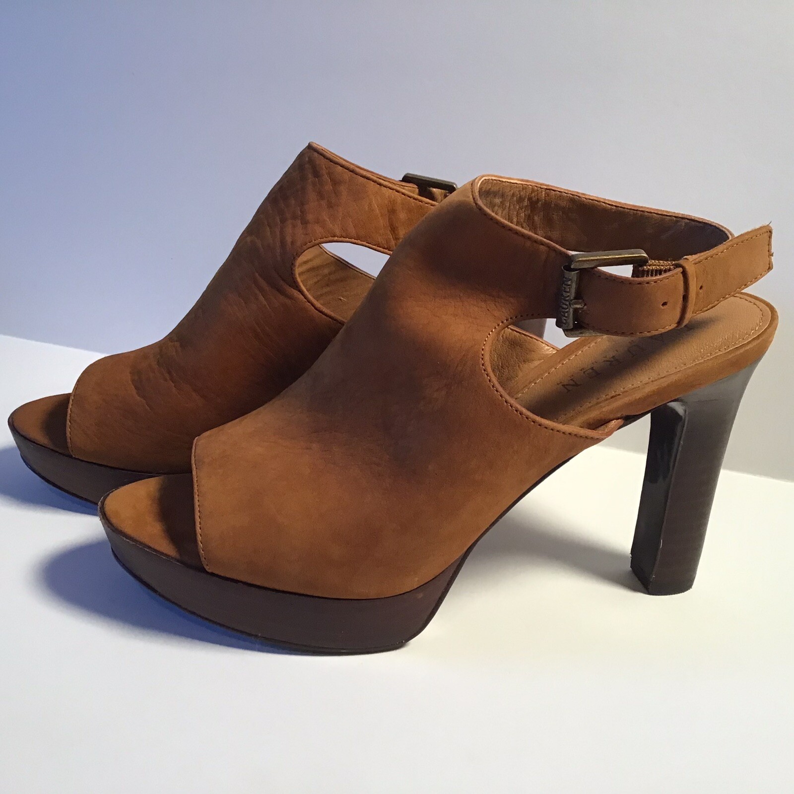 Ralph Lauren Brown Leather and Wood 