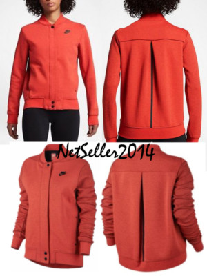 SZ MEDIUM Nike Tech Destroyer Fleece Pullover Jacket Women's Full Zip 835544-852