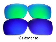 Galaxy Replacement Lenses For Oakley Big Taco Sunglasses Blue Green Polarized
