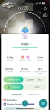Pokémon Shiny Ralts special background - PTCs - GO Read Description