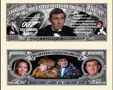 GEORGE LAZENBY AS 007 JAMES BOND MILLION DOLLAR BILL (25 Bills)