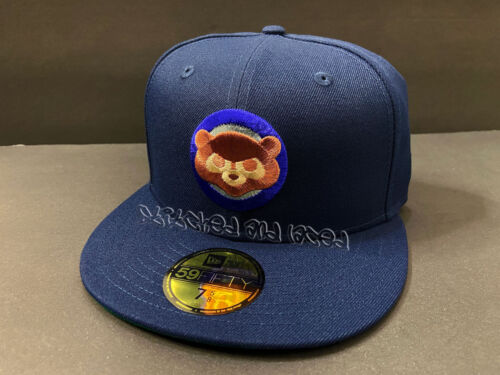 EXCLUSIVE CHICAGO CUBS FITTED HAT NAVY BLUE 1990 ASG PATCH GREEN UV CLUB 7 5/8 - 第 3/9 張圖片