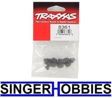 Traxxas 8361 Shock caps black 4 assembled w/ hollow balls NEW TRA8361 TRA1