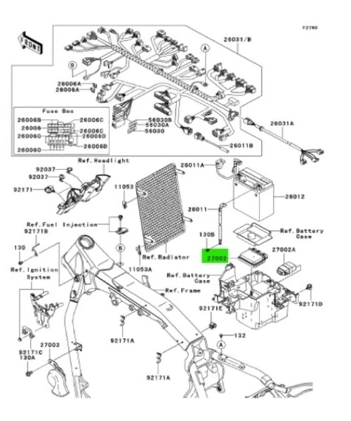 KAWASAKI Ninja ZX 10R ZX1000 Relay Assembly 27002-0025 Genuine JDM - Image 4 of 4
