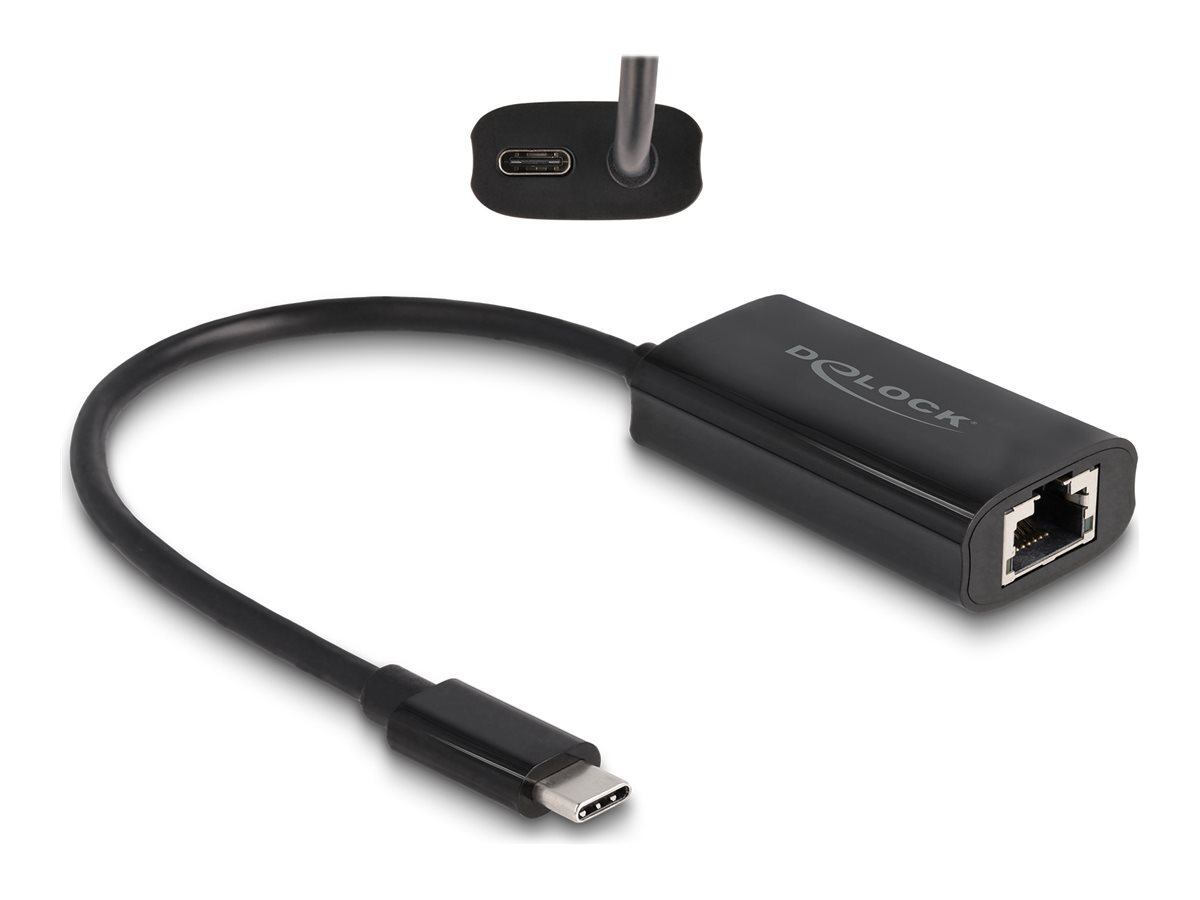 Delock Network adapter Thunderbolt 3 Gigabit Ethernet x 1 black 61026