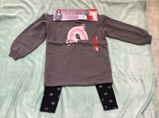 BCBG Girls Youth 2-piece Set Size Medium M 10/12 Purple Pink Leggings Shirt