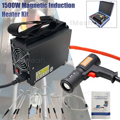 #ad #ad 1500W Magnetic Induction Heater Kit Automotive Flameless Bolt Heat Tool w 6 Coil $205.29
