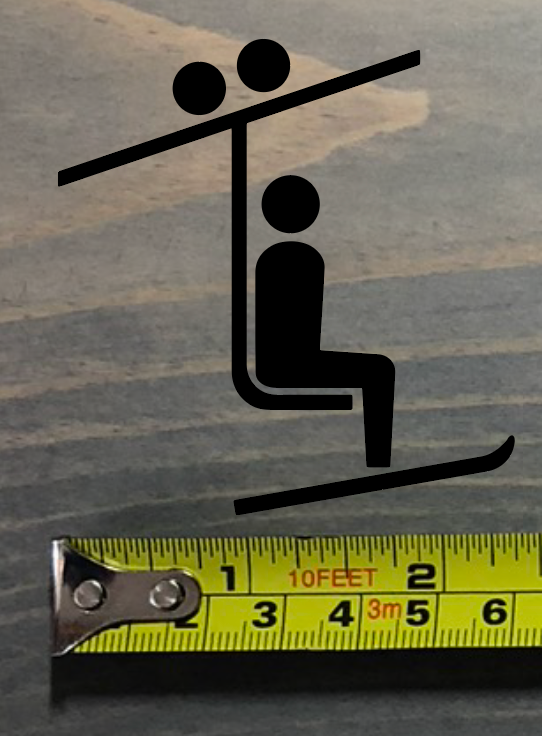 Adesivo sciatore ski lift decalcomania Salomon Rossi Blizzard nero sci fustellato Volkl XO