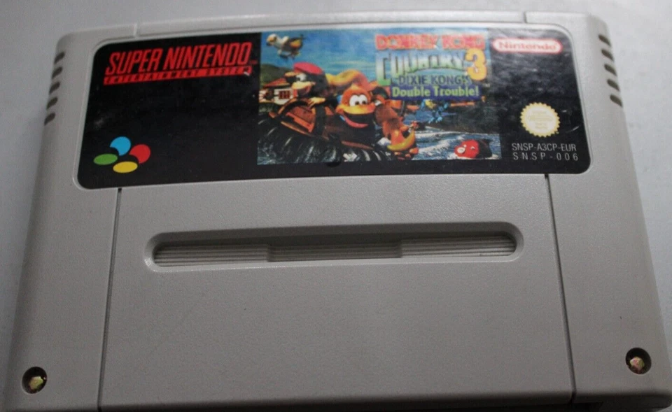 Donkey Kong Country 3 (1992) Super Nintendo SNES (Cartridge) working 16-bit