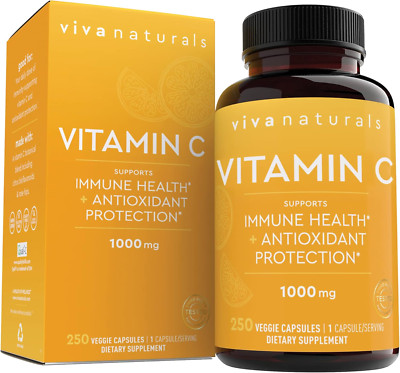 Vitamin C 1000Mg - Non-Gmo Vitamin C Supplements with Citrus Bioflavonoids & ...
