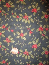 MODA Fabrics Cotton Fabric - Hollywood & Vines - 1 yard Christmas