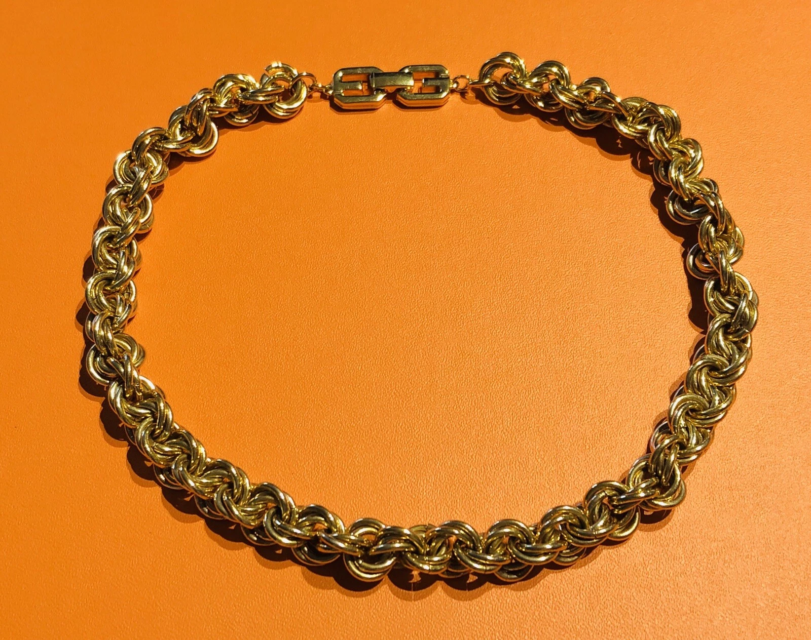 Collana con catena in corda tono oro Givenchy